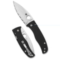 Spyderco Bodacious Blk/slv S30v Srtd