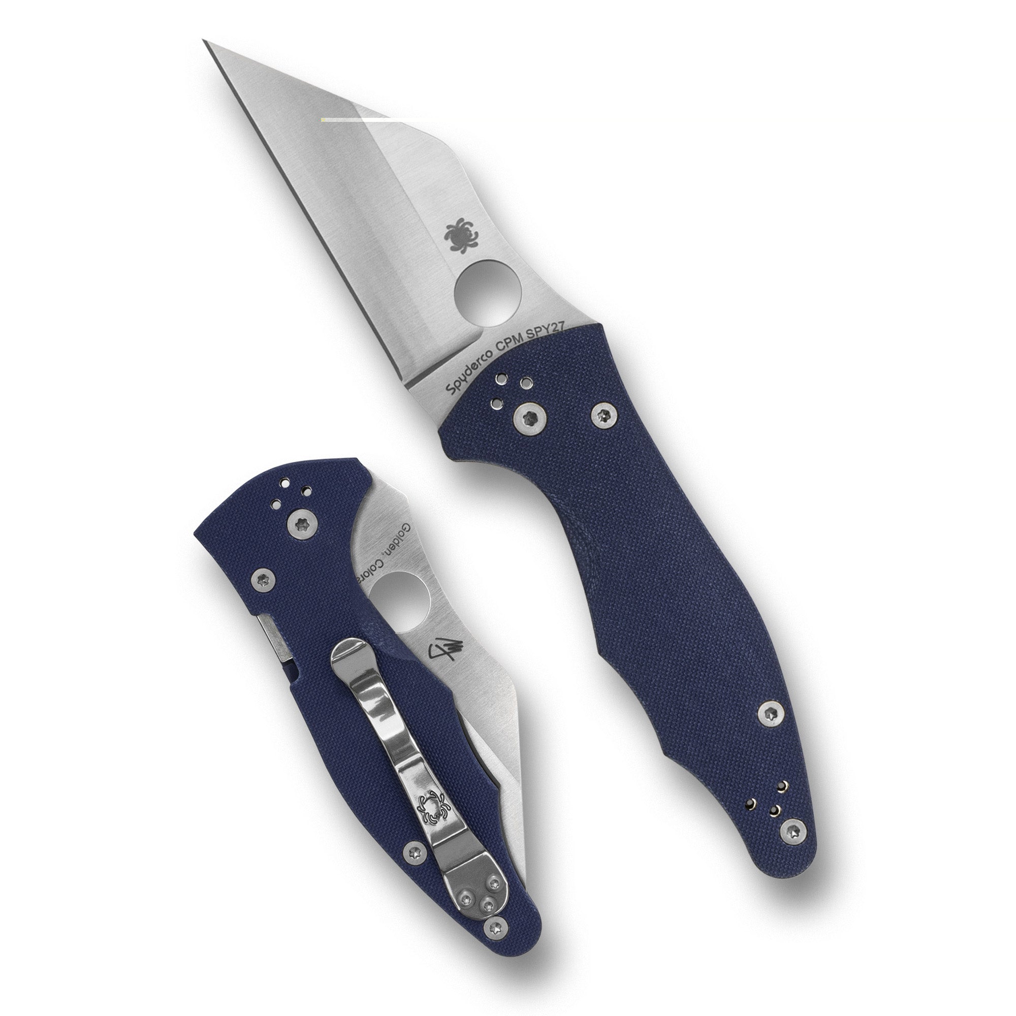Spyderco Yojimbo 2 G10 3.2" Blu/slv
